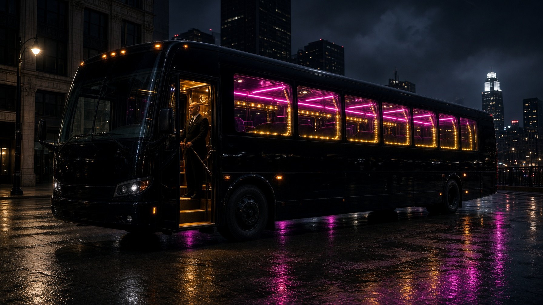 45-passenger party bus