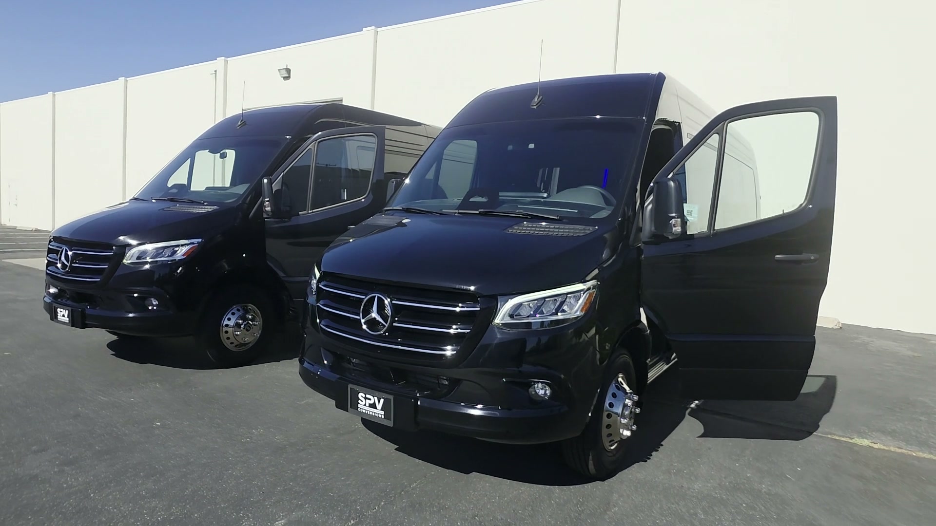 Sprinter staged for an airport run